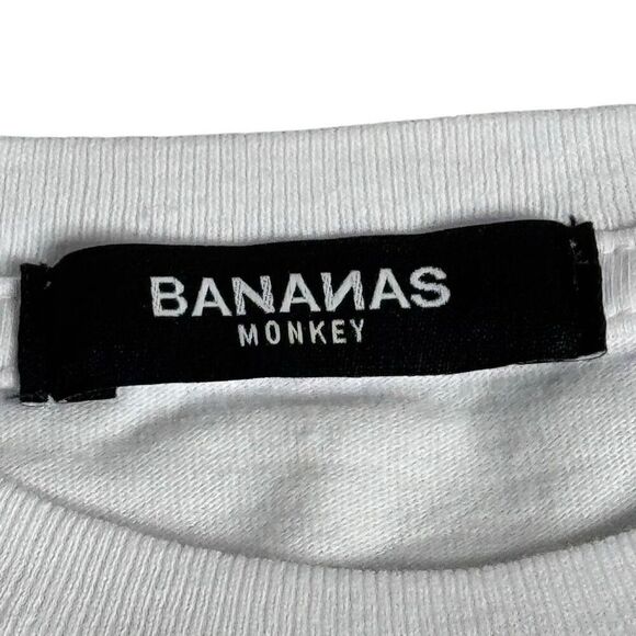 Bananas Monkey NWT white graphic Homies t-shirt size S - Picture 6 of 9